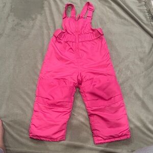 Cat & Jack Hot Pink Snow Pant Overalls